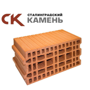 Керамический крупноформатный поризованный блок ТЕРМОБЛОК “Сталинград 20” 9 НФ, М-100