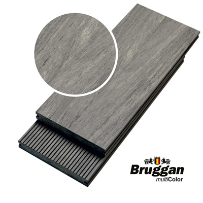 Террасная композитная доска Bruggan Multicolor Gray 1