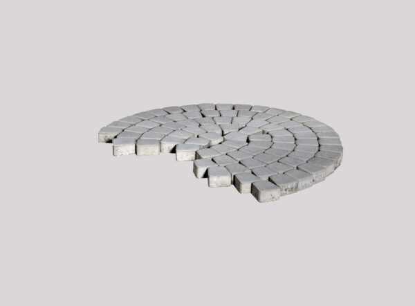 Тротуарная плитка Классико круговая, Серый, h=60 мм 2