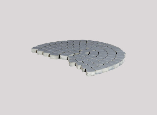 Тротуарная плитка Классико круговая, Грифельный, h=60 мм 2