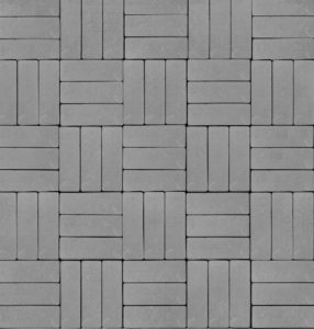 Тротуарная плитка «Паркет» Серый