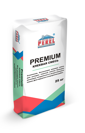 Водостойкая усиленная, беспылевая клеевая смесь Perel Premium 0314 1