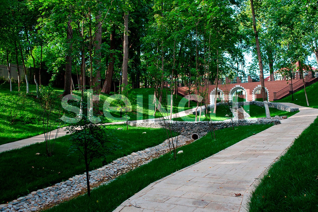 Тротуарная плитка Steingot "Плато", мультиформат, Stein Bronze 15 4