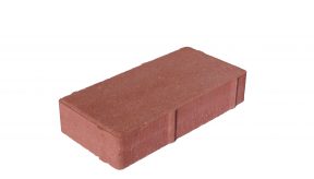Тротуарная плитка для дорожек Красный коречневый 200х100х40 мм