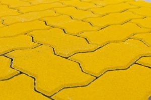 Тротуарная плитка BRAER Волна, Желтый